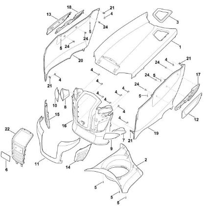 Imagen de D - Capá del motor RT 6112.0 C