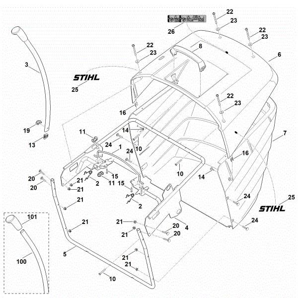 Imagen de O - Saco recogedor de hierba RT 6112.0 C