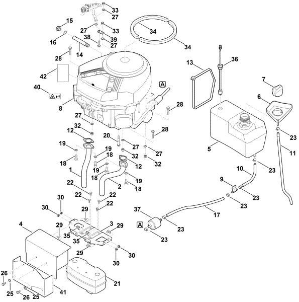 Imagen de H - Motor, depásito RT 6112.0 ZL