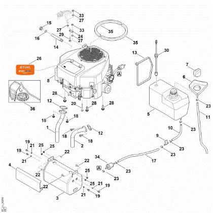 Imagen de H - Motor, depásito RT 6112.1 ZL