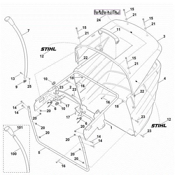 Imagen de O - Saco recogedor de hierba RT 6112.1 ZL