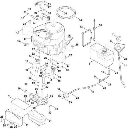 Imagen de H - Motor, depásito RT 6127.0 ZL