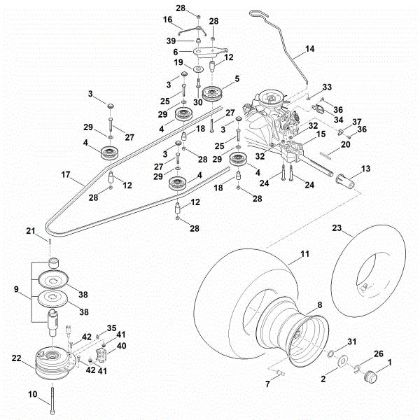 Imagen de I - Caja de cambios, rueda trasera, embrague de cuchilla RT 6127.0 ZL