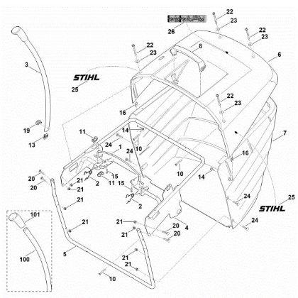 Imagen de O - Saco recogedor de hierba RT 6127.0 ZL