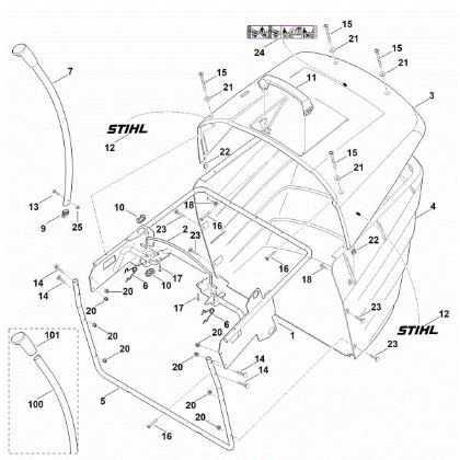 Imagen de O - Saco recogedor de hierba RT 6127.1 ZL