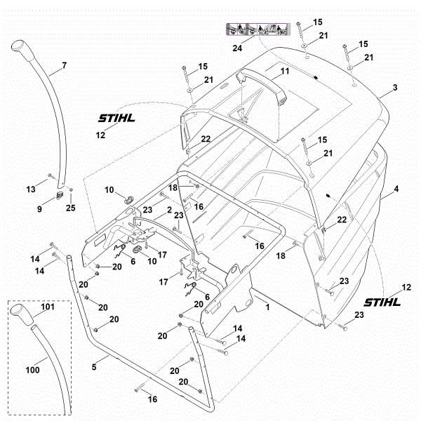 Imagen de O - Saco recogedor de hierba RT 6127.1 ZL