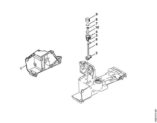 Tronzadoras (TS) TS 400 Carcasa del depósito   1 44 576 634 (53.1999) de la marca Stihl