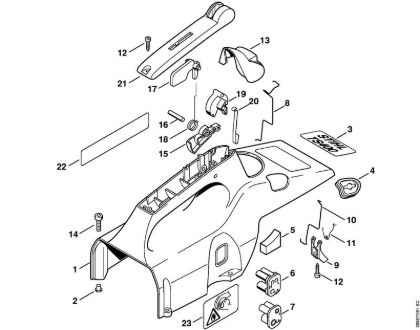 Tronzadoras (TS) TS 400 Cubierta de la marca Stihl