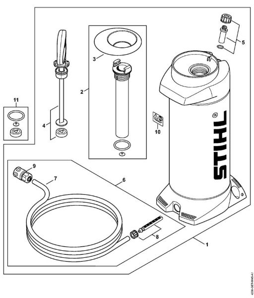Tronzadoras (TS) TS 400 Depósito de agua a presión de la marca Stihl