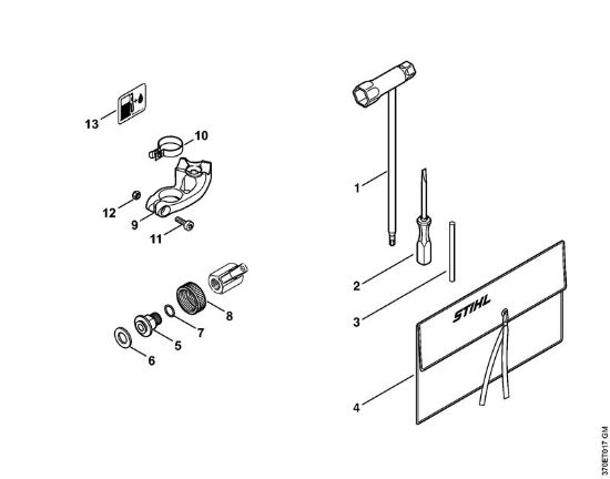 Tronzadoras (TS) TS 410-A Herramientas, Accesorios extra de la marca Stihl