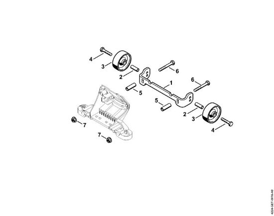 Tronzadoras (TS) TS 410-A Juego de acople ruedas de la marca Stihl