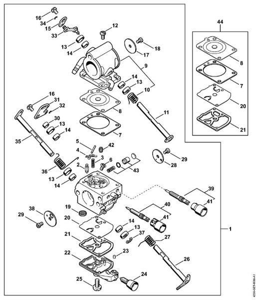 Tronzadoras (TS) TS 420-A Carburador 4238/03 de la marca Stihl