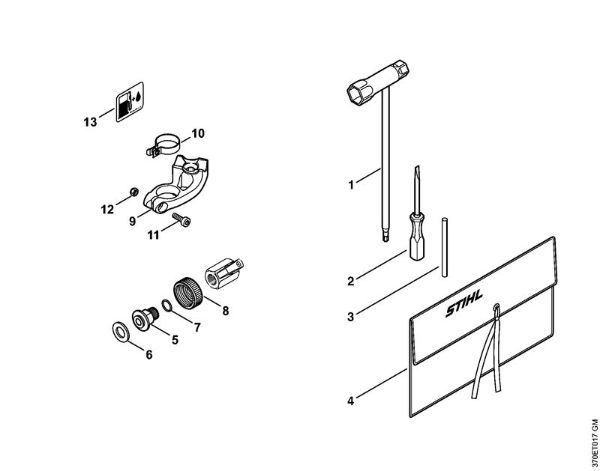 Tronzadoras (TS) TS 420-A Herramientas, Accesorios extra de la marca Stihl