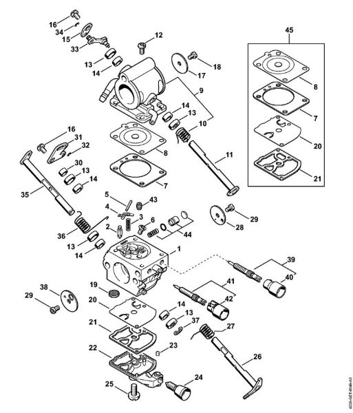 Tronzadoras (TS) TS 440-A Carburador de la marca Stihl