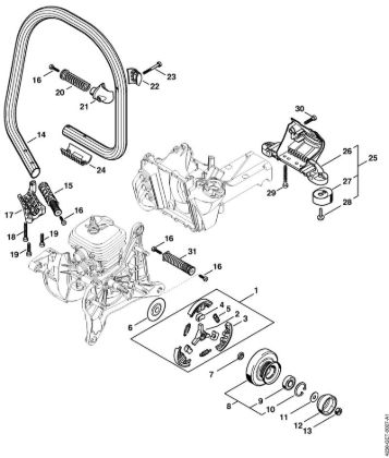 Tronzadoras (TS) TS 440-A Embrague, Manillar tubular de la marca Stihl