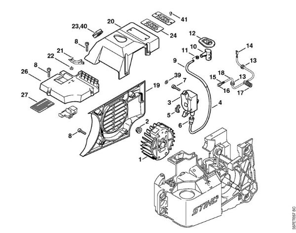 Tronzadoras (TS) TS 460 Sistema de encendido de la marca Stihl
