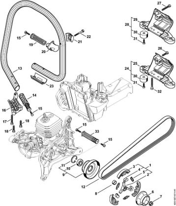 Tronzadoras (TS) TS 480i-A Embrague, Manillar tubular de la marca Stihl