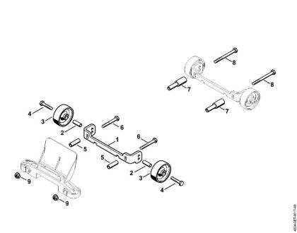 Tronzadoras (TS) TS 800 Juego de acople ruedas de la marca Stihl