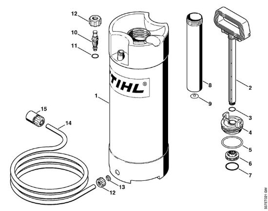 Tronzadoras (TS) TS 800-Z Depósito de agua a presión (28.2010) de la marca Stihl