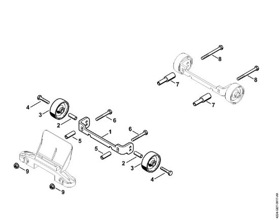 Tronzadoras (TS) TS 800-Z Juego de acople ruedas de la marca Stihl