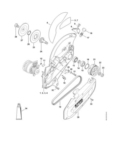 Imagen de Pieza de acople con protector TSA 230