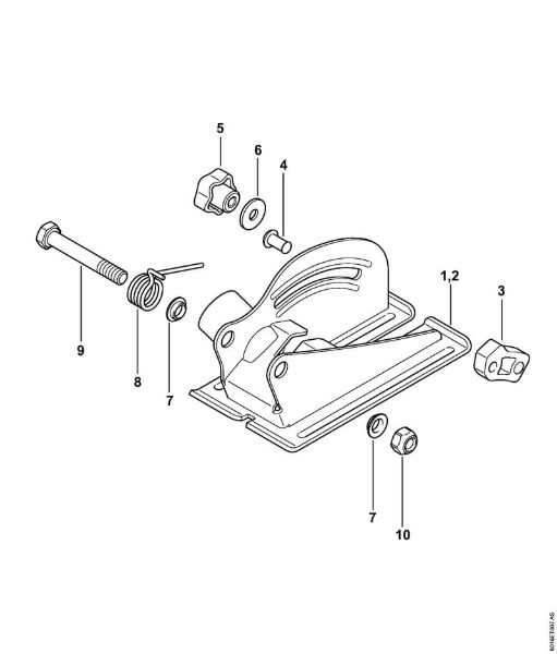 Tronzadoras de acumulador (TSA) TSA 230 Tope de profundidad con racor de aspiración de la marca Stihl