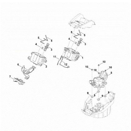Imagen de C - Soporte de la baterà­a, sistema electránico, motor eláctrico MVC 600.1 X