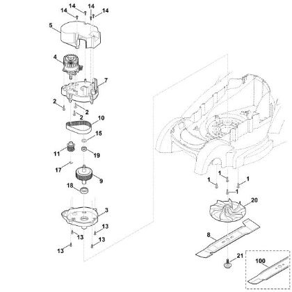 Imagen de E - Motor, cuchilla MA 339.0 C