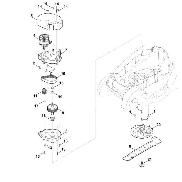 Imagen de D - Motor, cuchilla MA 339.1 C