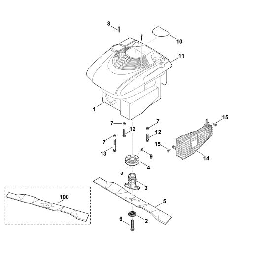 Imagen de E - Motor, cuchilla MB 2 RT