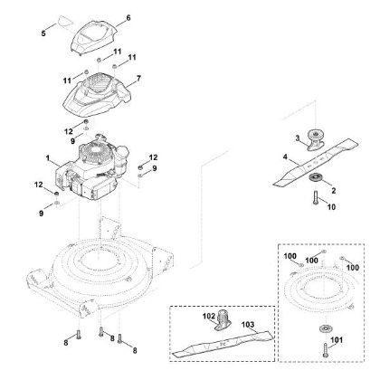 Imagen de C - Motor, cuchilla MB 2.2 RC