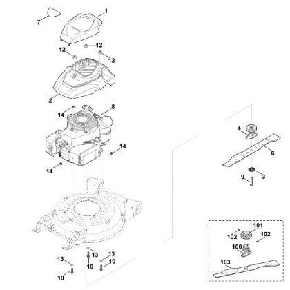Imagen de E - Motor, cuchilla MB 2.2 RT