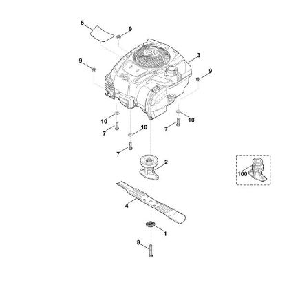 Imagen de D - Motor, cuchilla MB 253.1