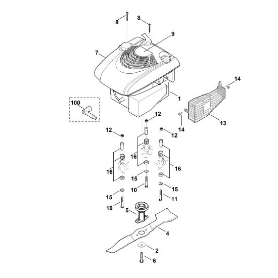 Imagen de E - Motor, cuchilla MB 3 RC