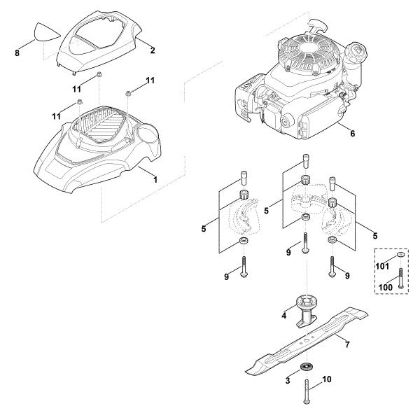 Imagen de E - Motor, cuchilla MB 4.0 RT
