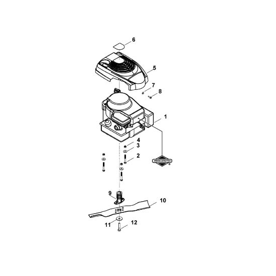 Imagen de D - Motor, cuchilla MB 410
