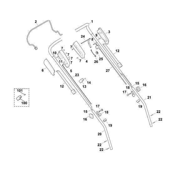 Imagen de A - Manillar MB 448.0 T