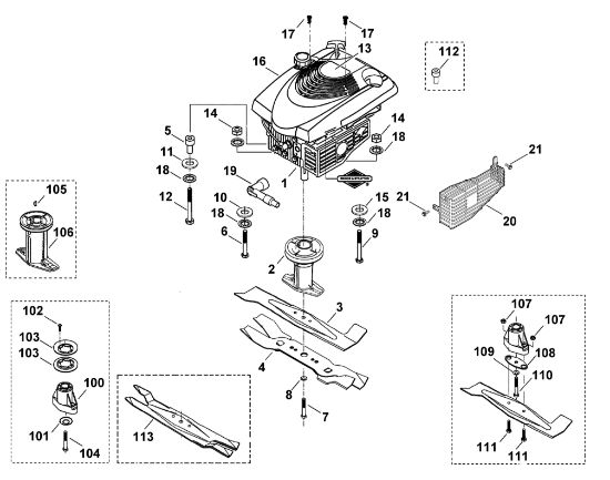 Imagen de F - Motor, cuchilla MB 455 E