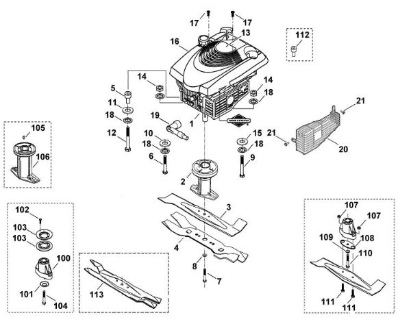 Imagen de F - Motor, cuchilla MB 455 E
