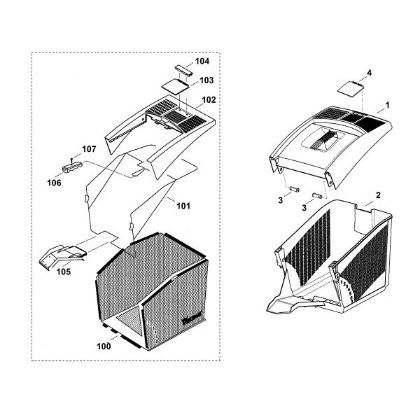 Imagen de E - Saco recogedor de hierba MB 505 M