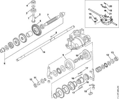 MB MB 505 S D1 - Caja reductora de la marca Viking
