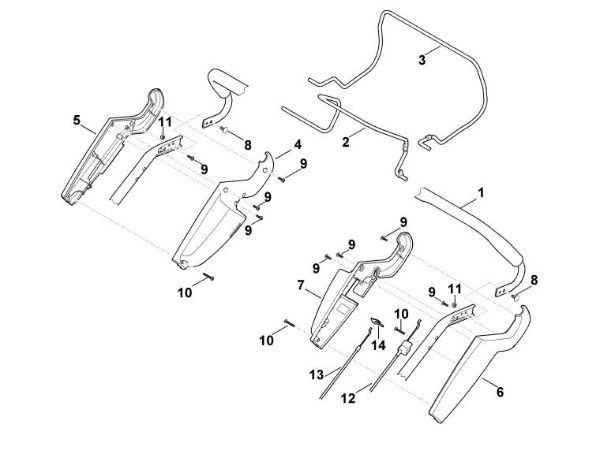 Imagen de A - Parte superior de manillar MB 545.0 T