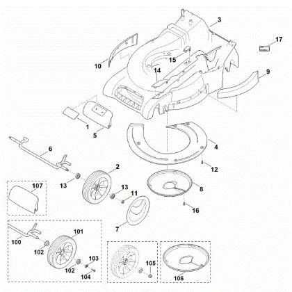 Imagen de D - Carcasa, eje delantero MB 545.0 T