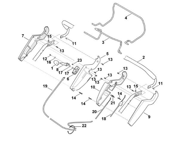 Imagen de A - Parte superior de manillar MB 545.0 V