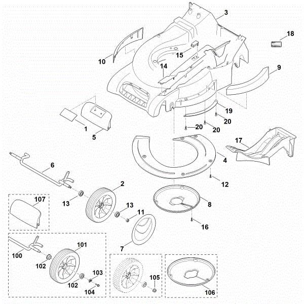 Imagen de D - Carcasa, eje delantero MB 545.0 V