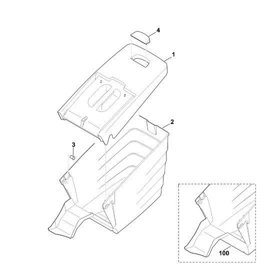 Imagen de H - Saco recogedor de hierba MB 545.0 VS