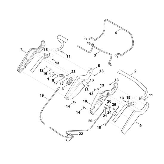 Imagen de A - Parte superior de manillar MB 545.1 V