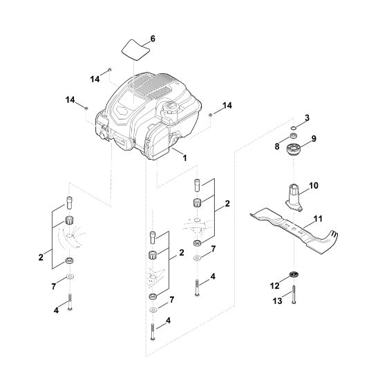Imagen de F - Motor, cuchilla MB 545.1 V
