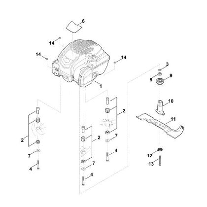 Imagen de F - Motor, cuchilla MB 545.1 VR