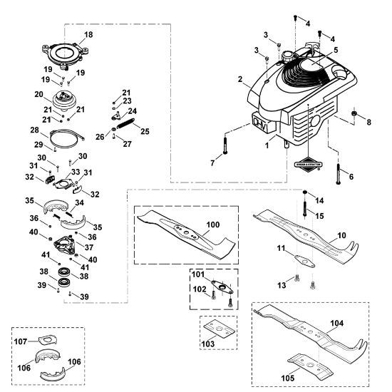 Imagen de E - Motor, cuchilla MB 555 BS